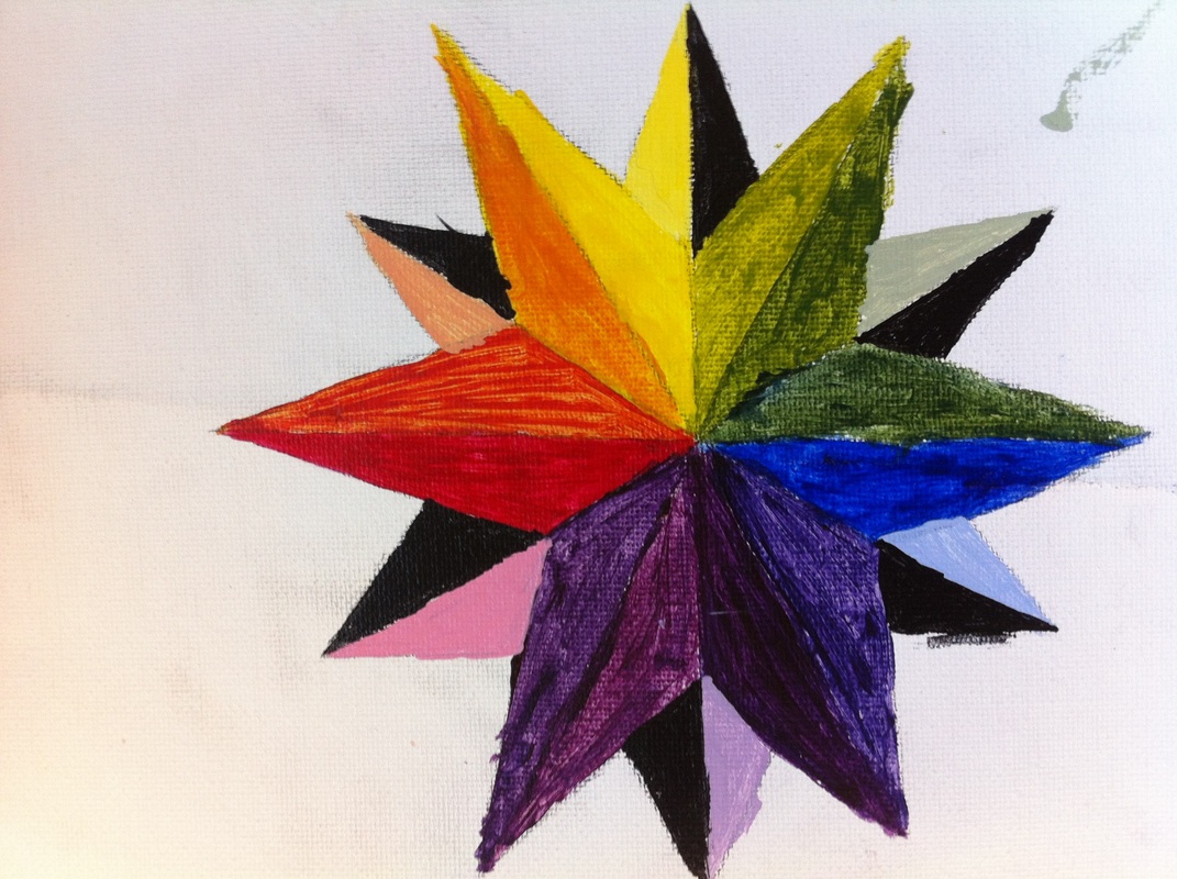 color wheel art design